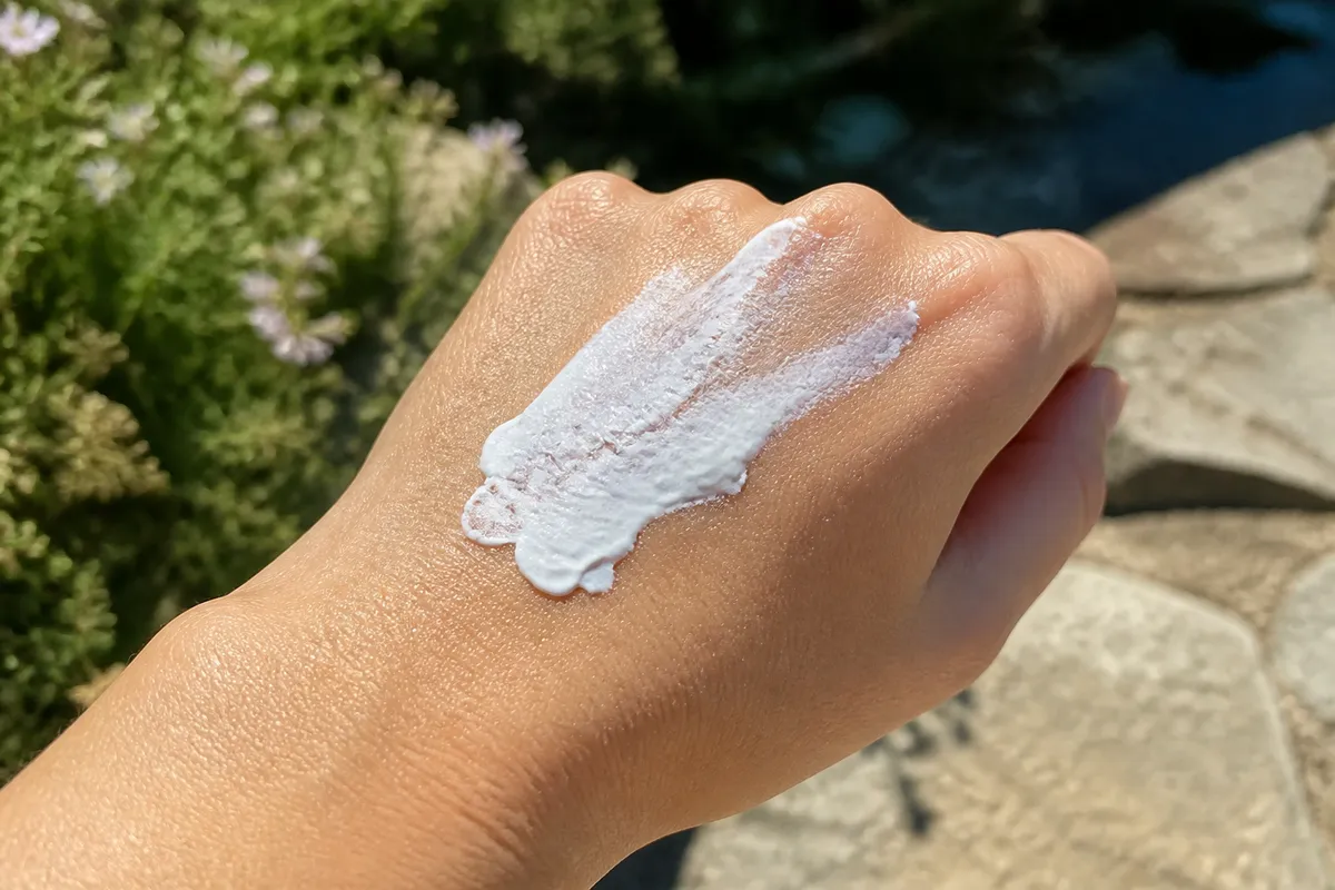 cremă solară minerală filtru fizic zinc oxid aplicare