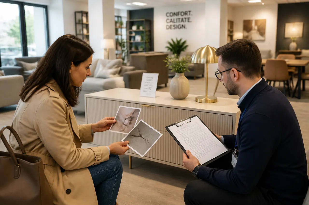 documente pentru cumpărarea unei mobile de showroom