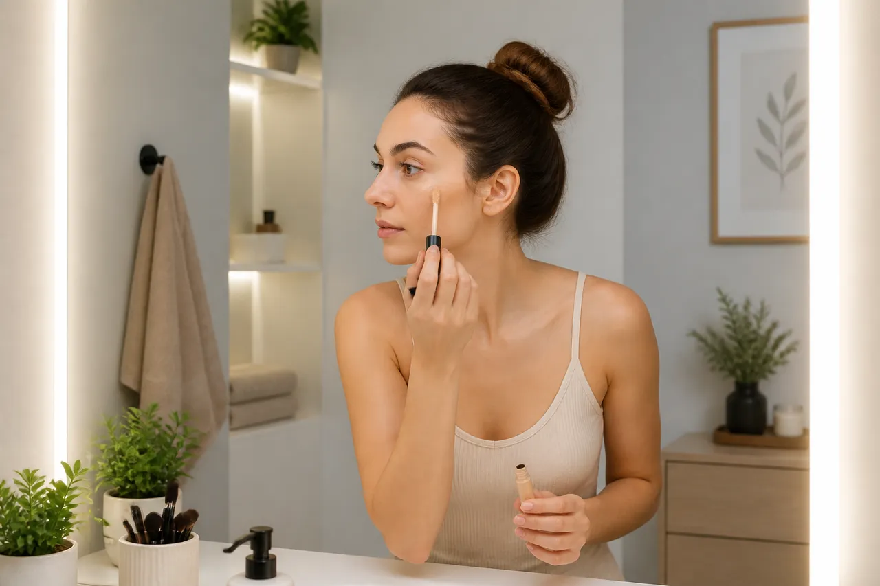 iluminare corectă a oglinzii pentru machiaj și skincare