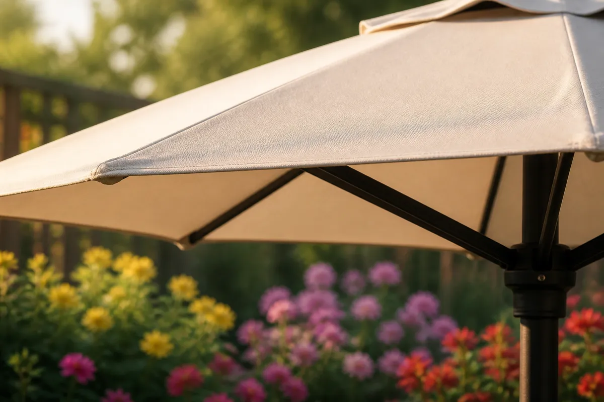 material umbrelă soare rezistent UV grădină