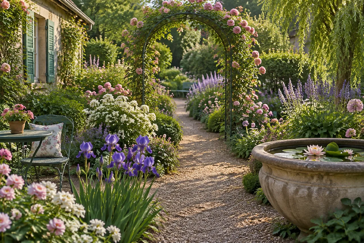 Amenajare de grădină inspirată de Claude Monet