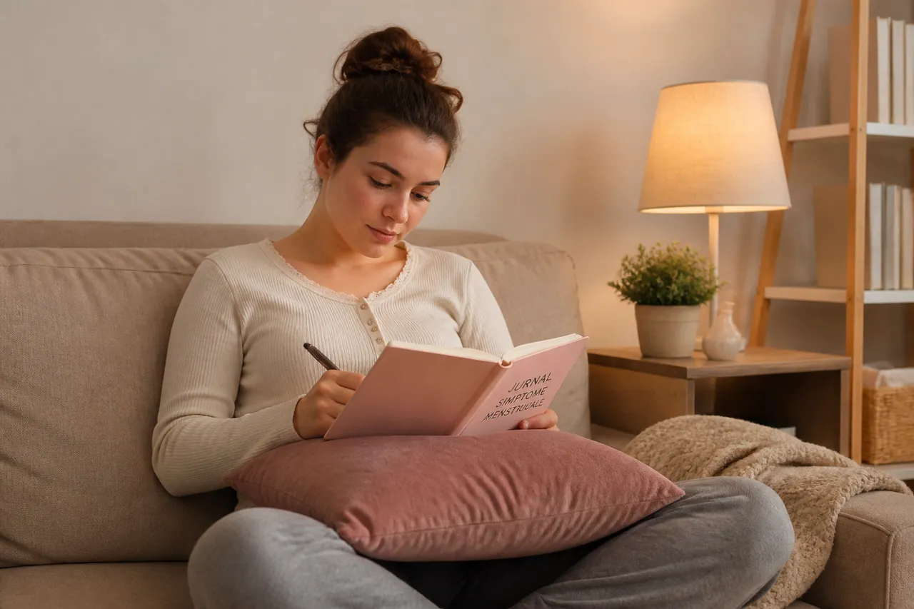 dureri menstruale și jurnal de simptome pentru endometrioză